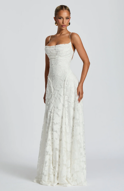 Sofia - Strappy Lace Maxi Dress