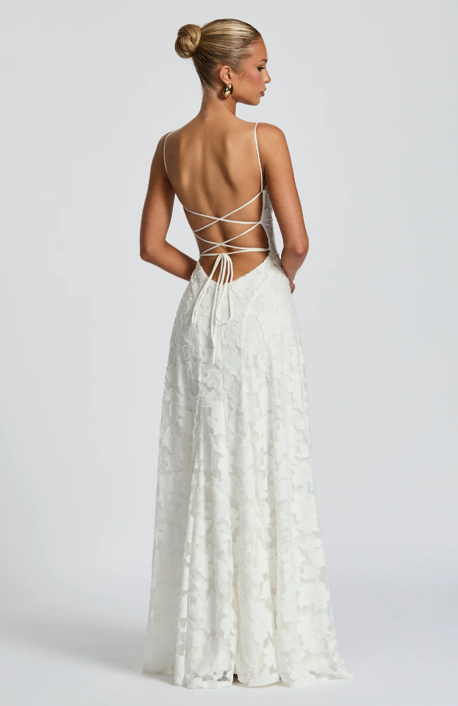 Sofia - Strappy Lace Maxi Dress