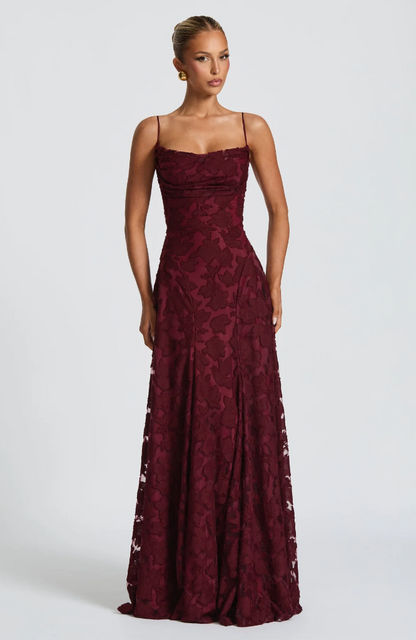 Sofia - Strappy Lace Maxi Dress