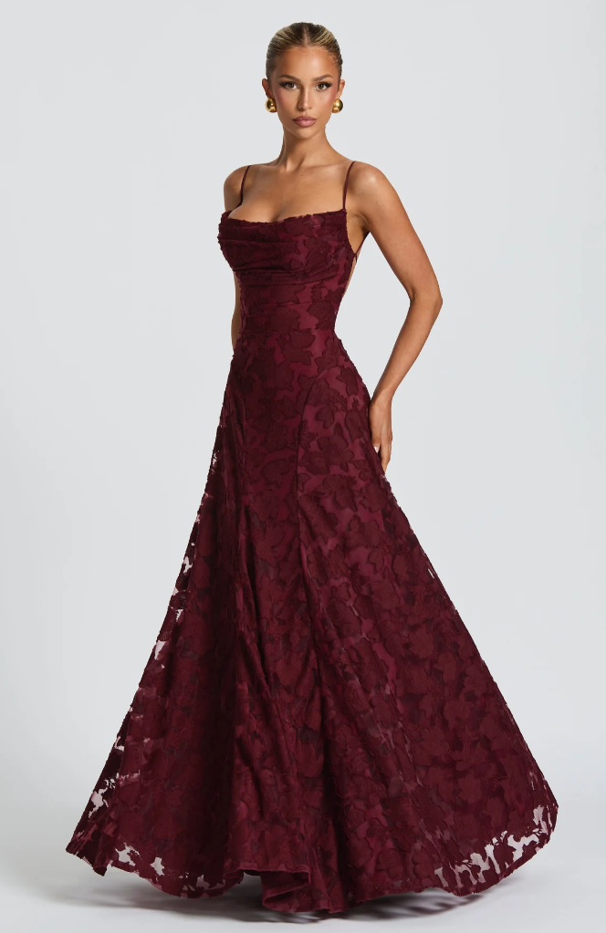 Sofia - Strappy Lace Maxi Dress
