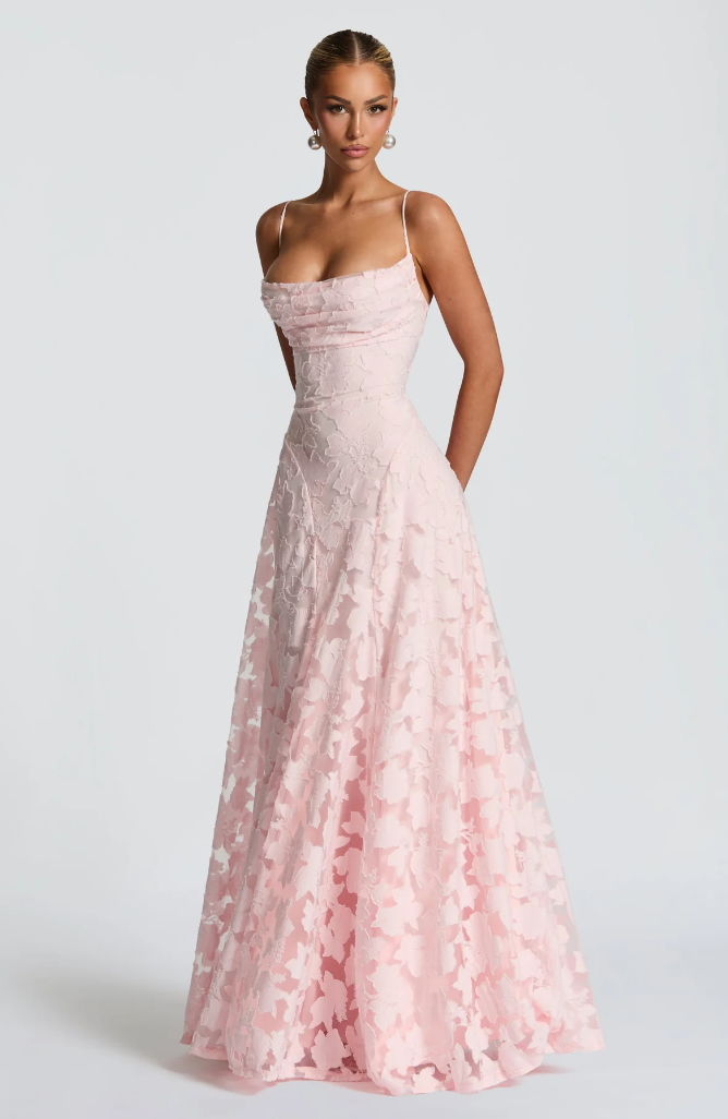 Sofia - Strappy Lace Maxi Dress