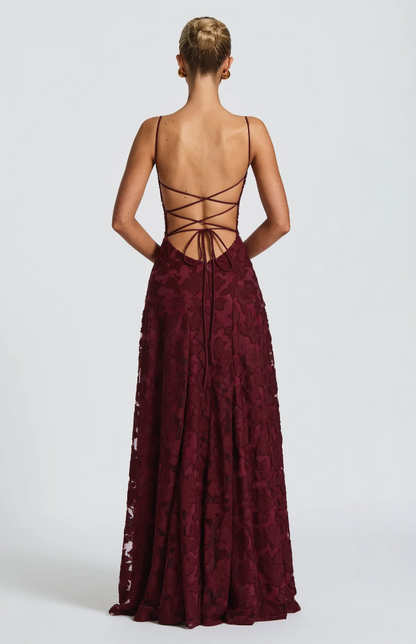 Sofia - Strappy Lace Maxi Dress