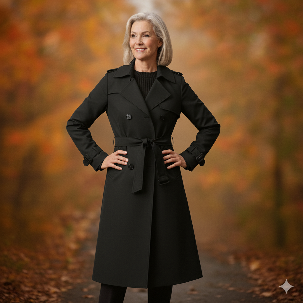 Sienna - Belted Double-Breasted Trench Coat