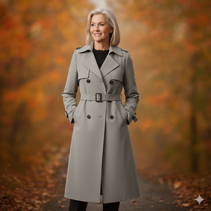 Sienna - Belted Double-Breasted Trench Coat