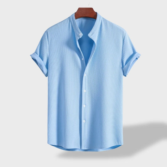Solin - Mandarin-Collar Linen Shirt