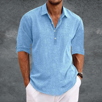 Tenori - Tailored Open-Collar Shirt