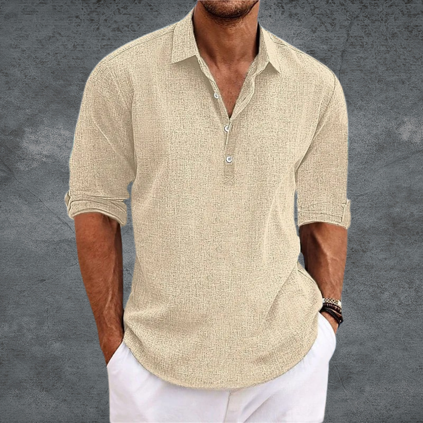 Tenori - Tailored Open-Collar Shirt