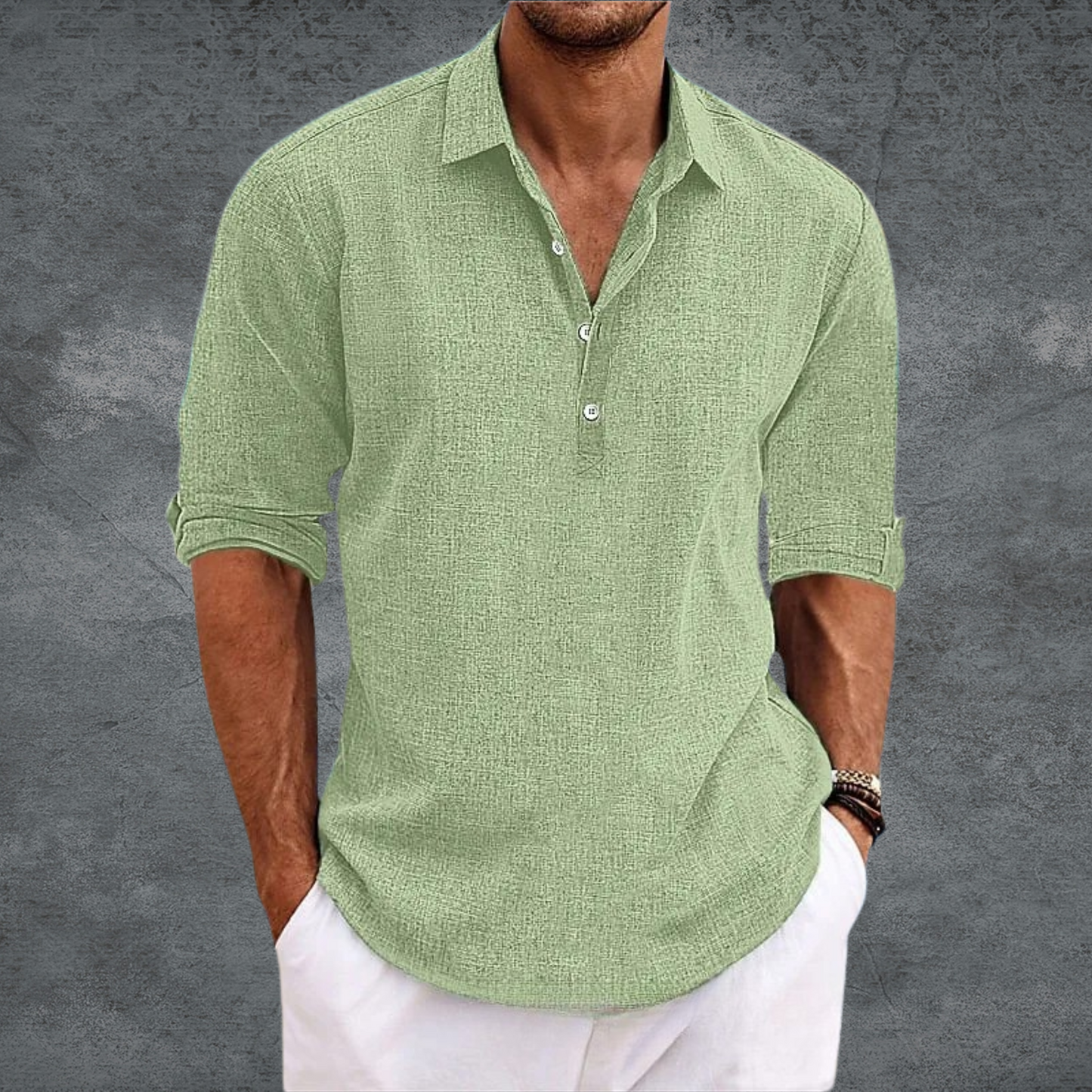 Tenori - Tailored Open-Collar Shirt
