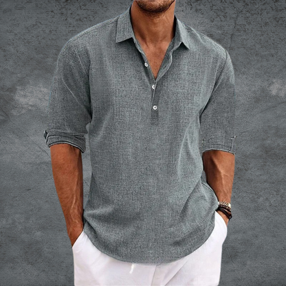 Tenori - Tailored Open-Collar Shirt