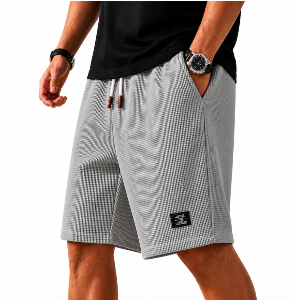 Levanto - Textured Waffle Shorts