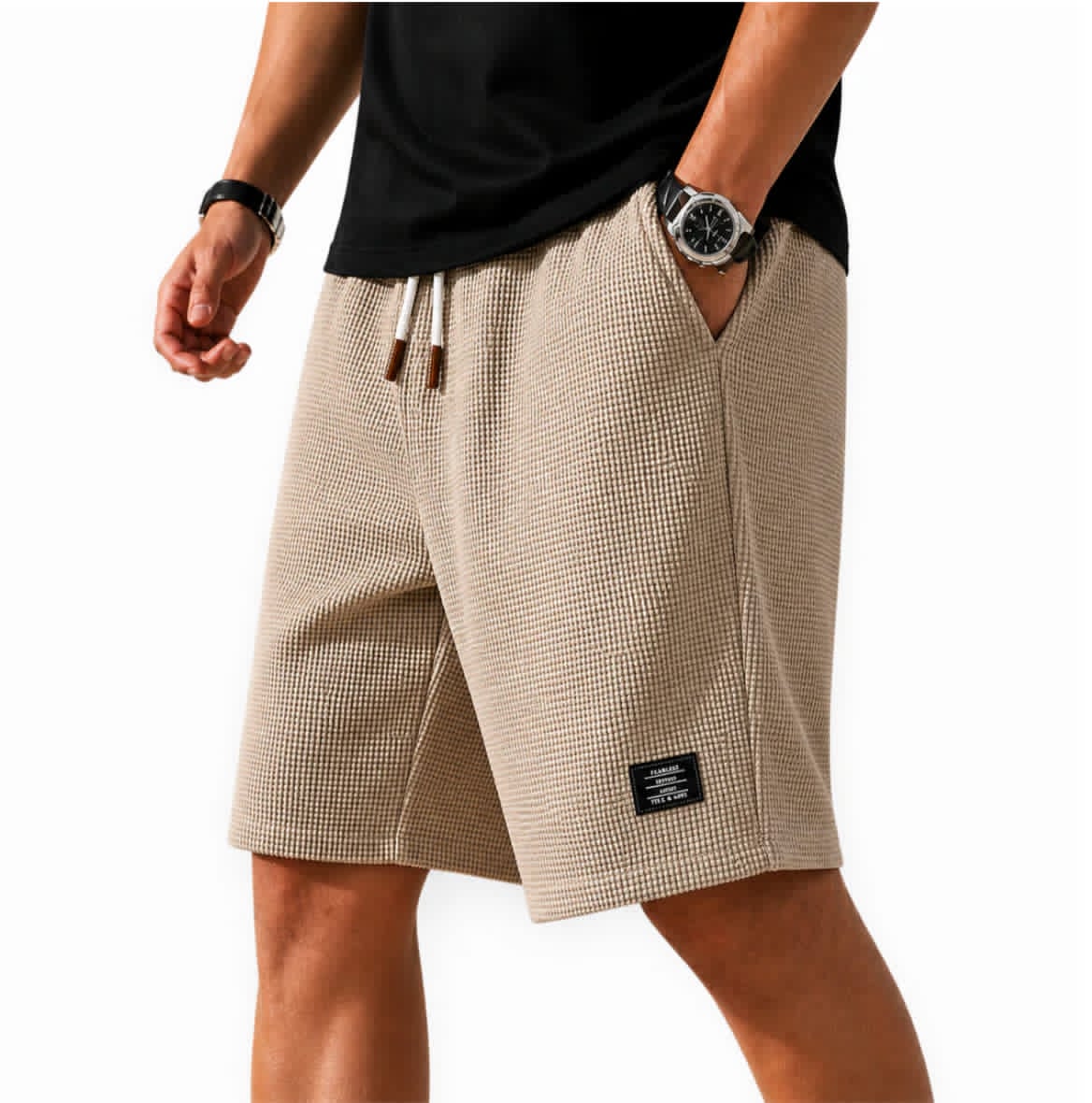 Levanto - Textured Waffle Shorts