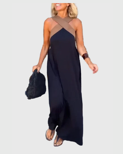 Sheila - Wrap-Front Maxi Dress