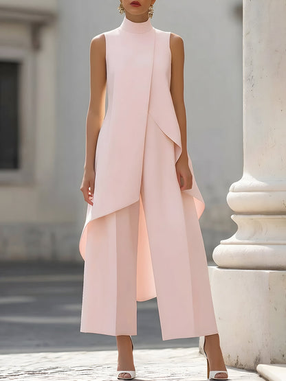 Valmara - Asymmetric High-Neck Jumpsuit