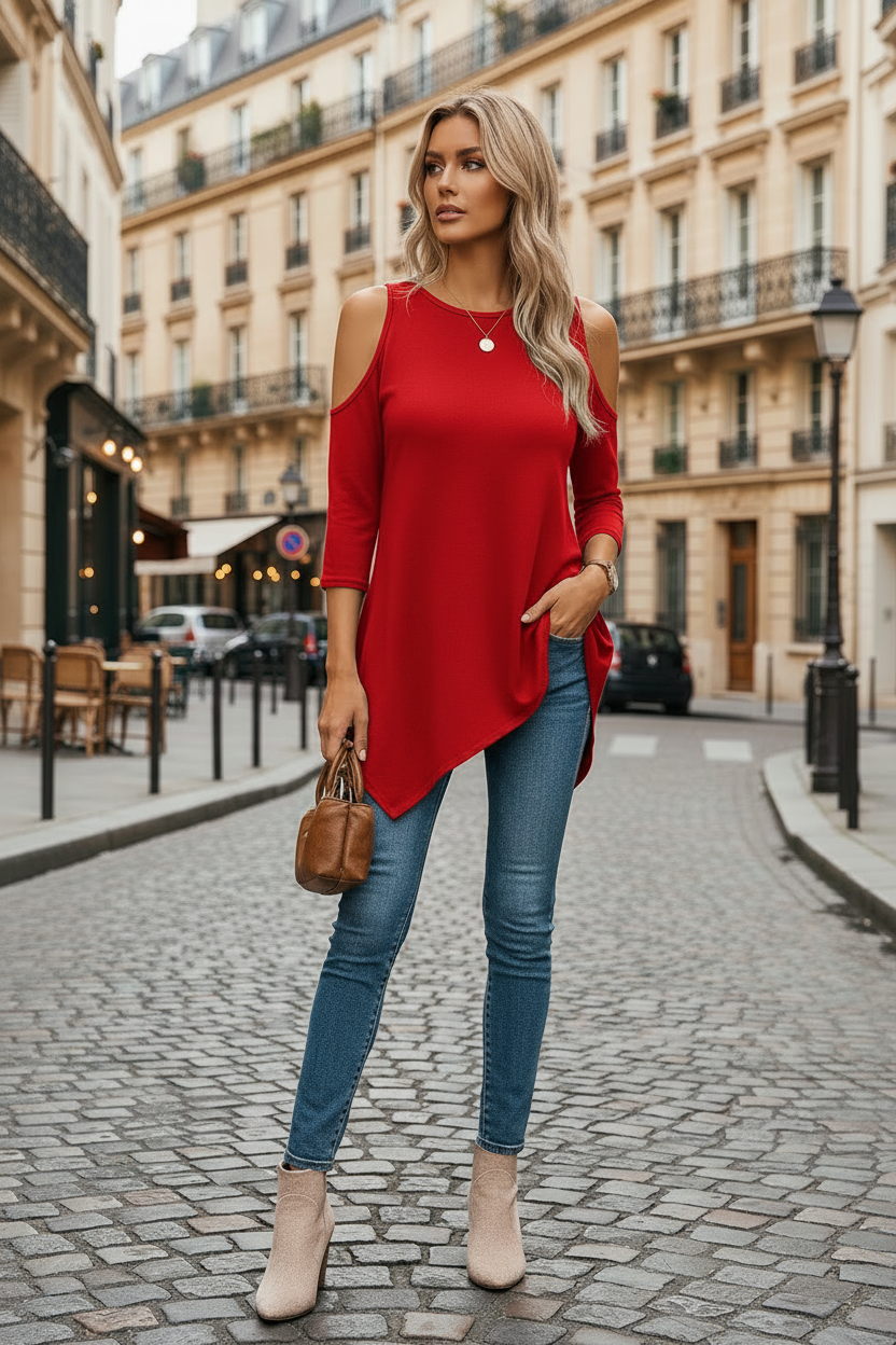 Lila - Italian Polystretch Top