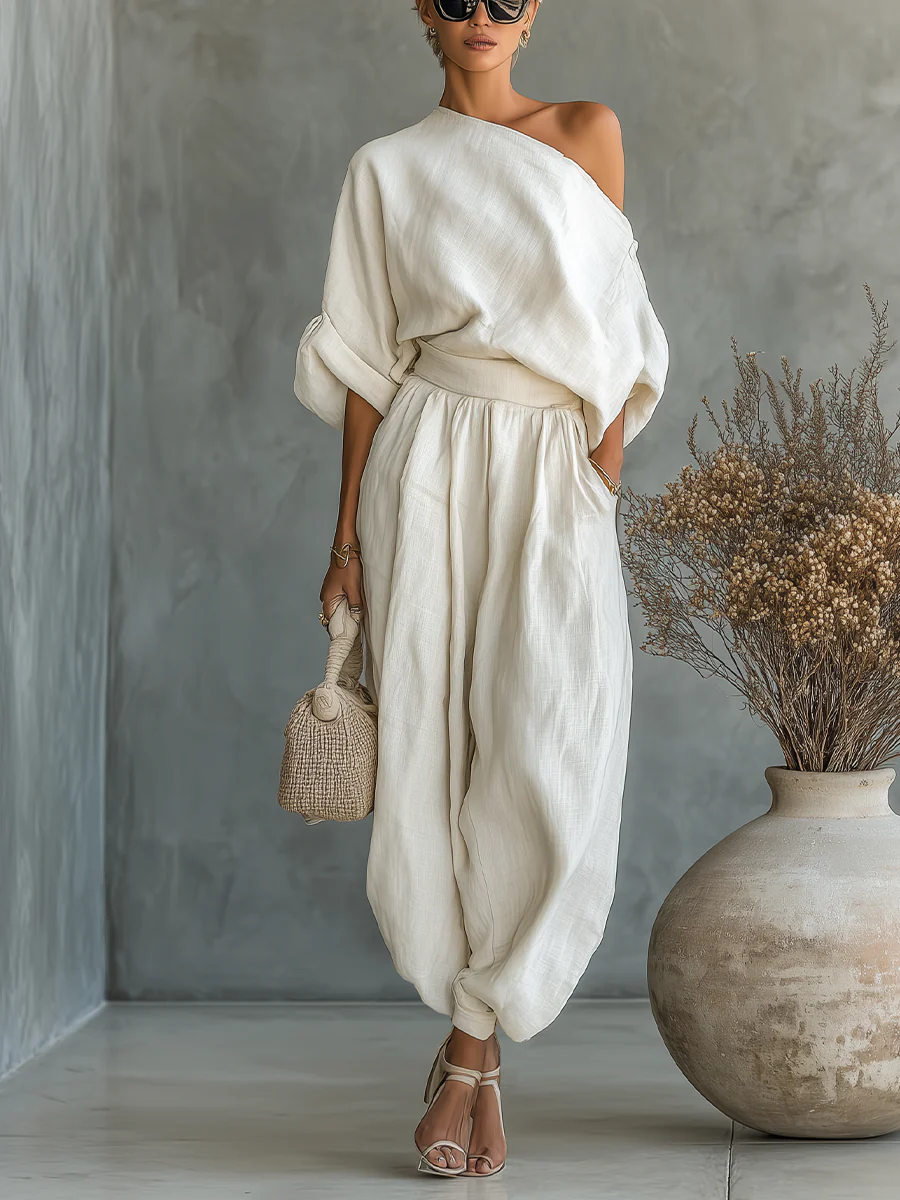 Kathryn - Off-Shoulder Two-Piece Set