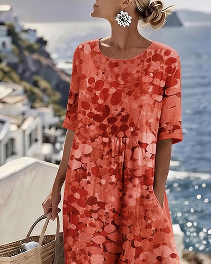 Josefina - Floral A-Line Midi Dress