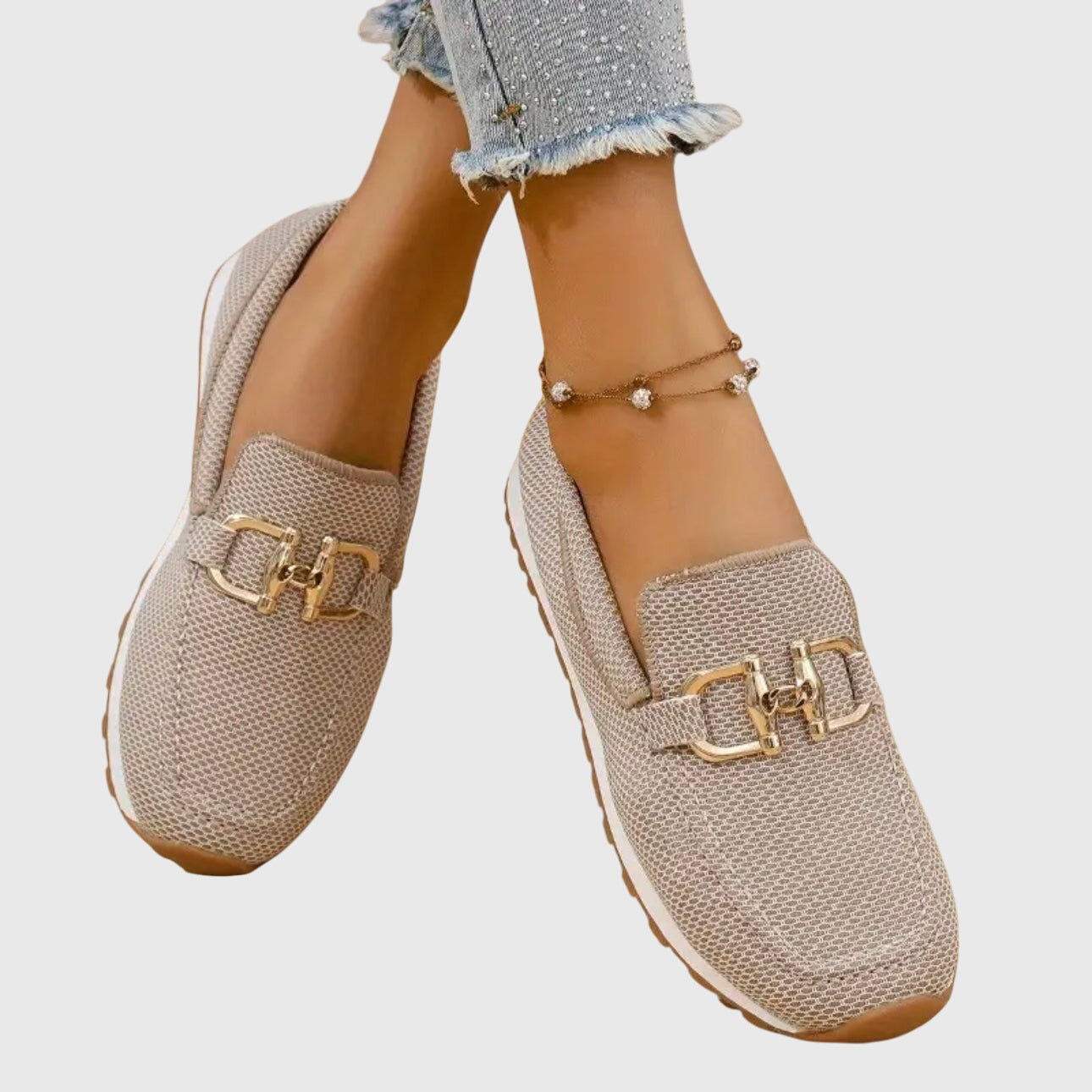 Orlena - Mesh Horsebit Loafers