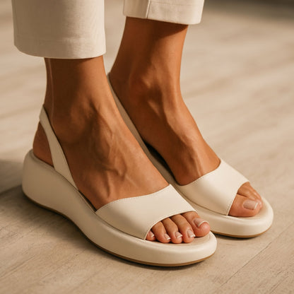 Elowen - Leather Platform Sandals