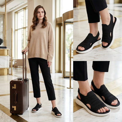 Nalina - Mesh Platform Sandals
