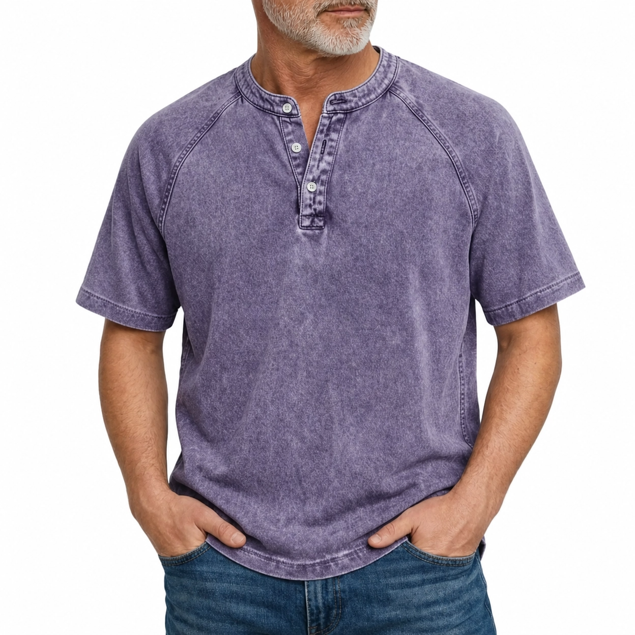 Jonas - Vintage-Washed Cotton-Blend Polo