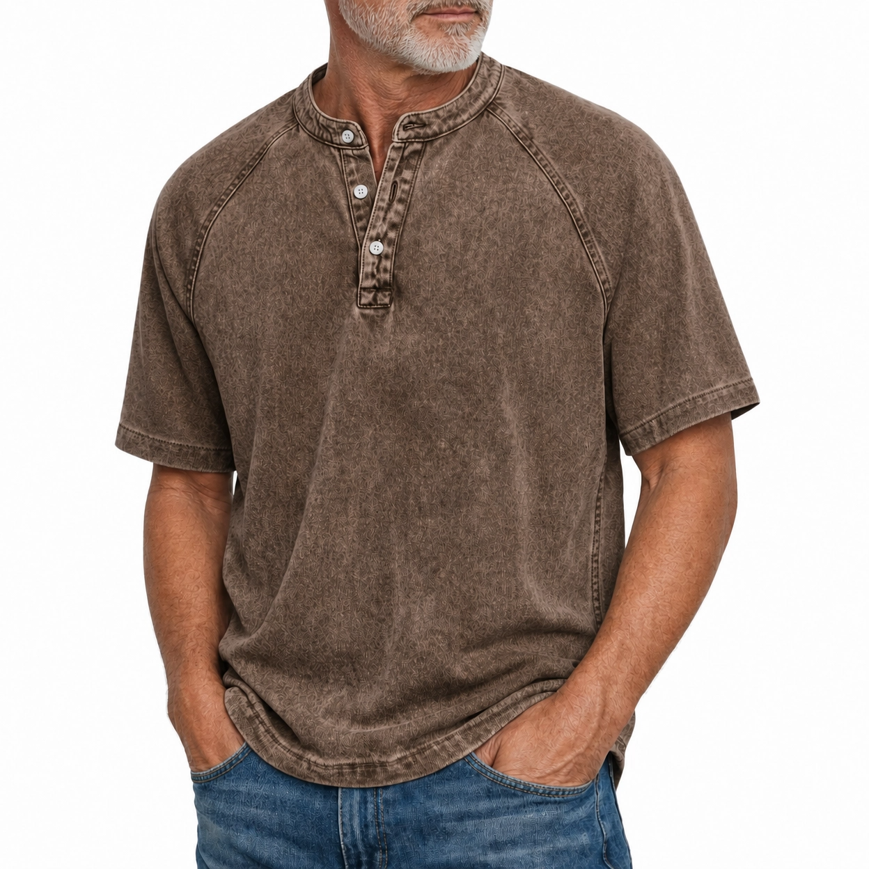Jonas - Vintage-Washed Cotton-Blend Polo