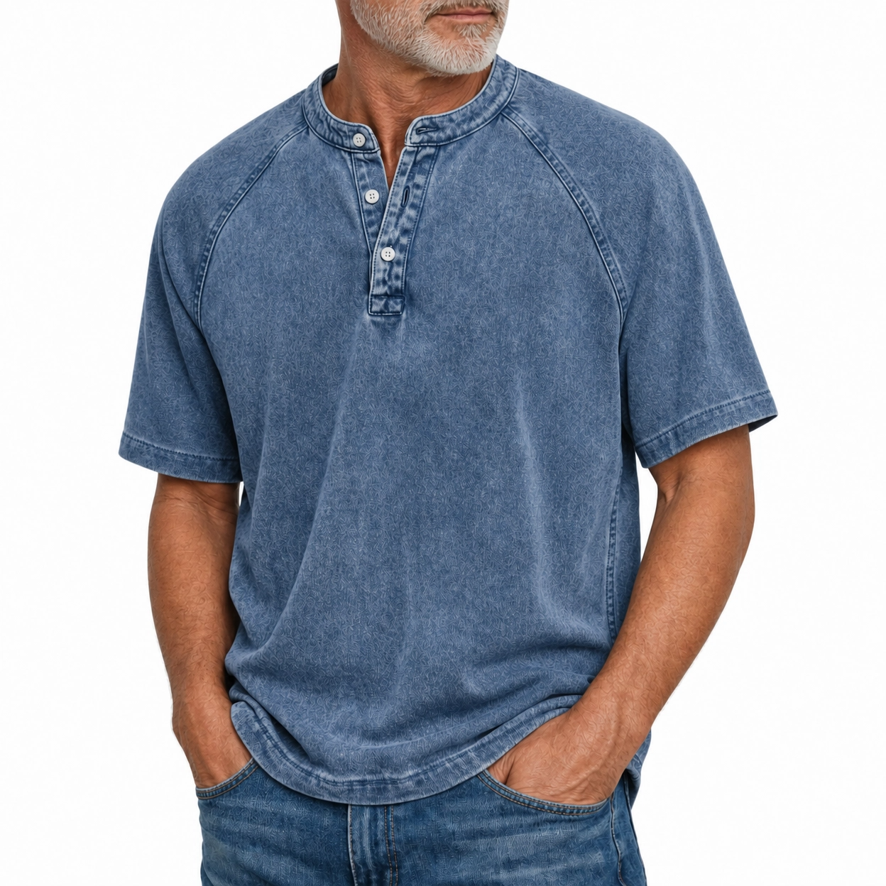 Jonas - Vintage-Washed Cotton-Blend Polo