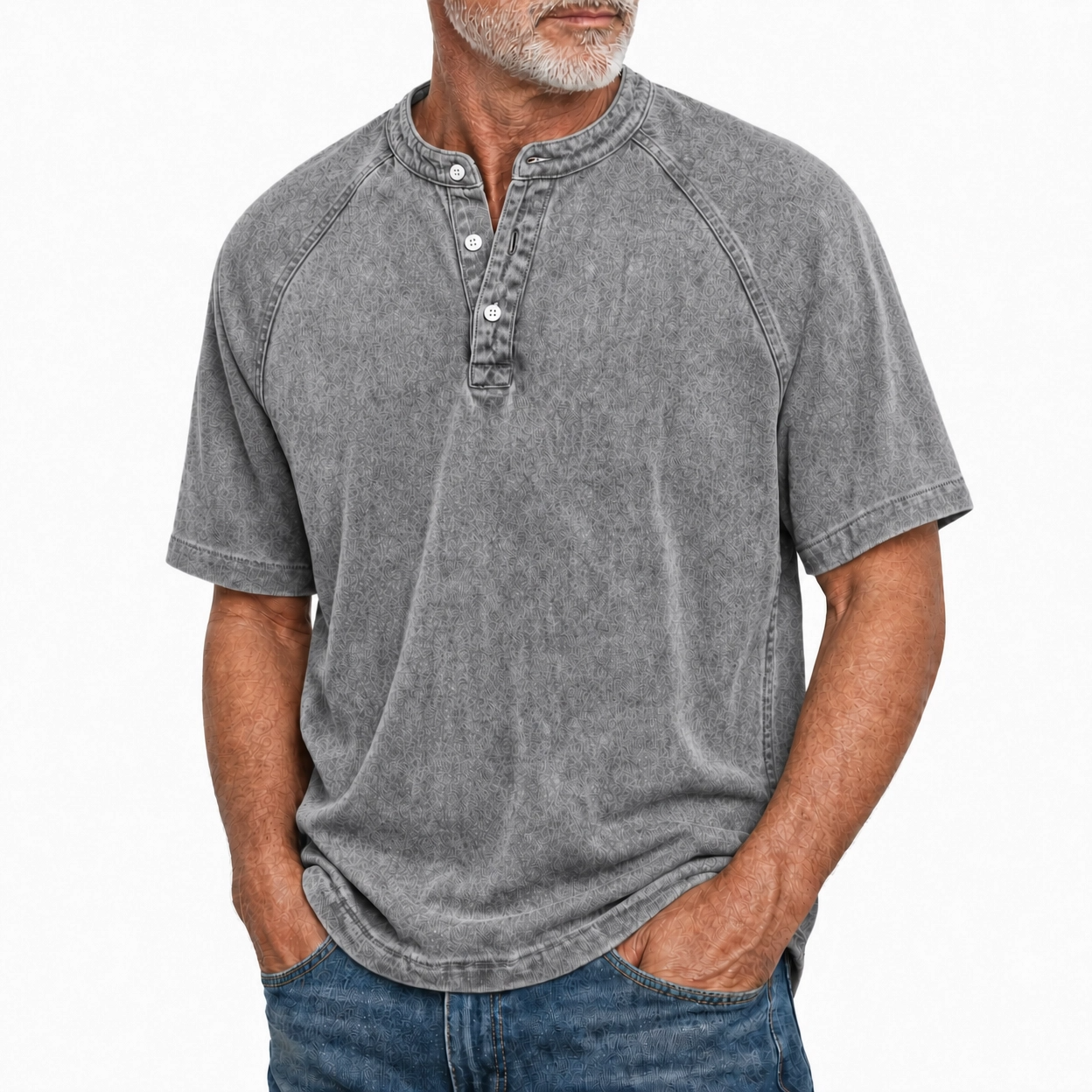 Jonas - Vintage-Washed Cotton-Blend Polo