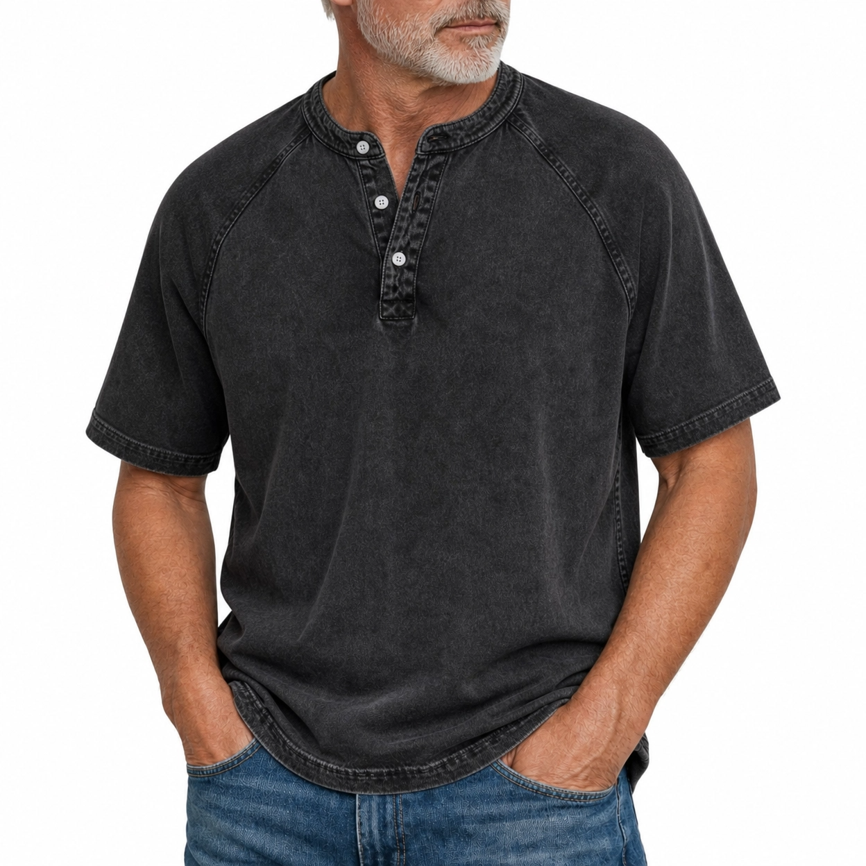 Jonas - Vintage-Washed Cotton-Blend Polo