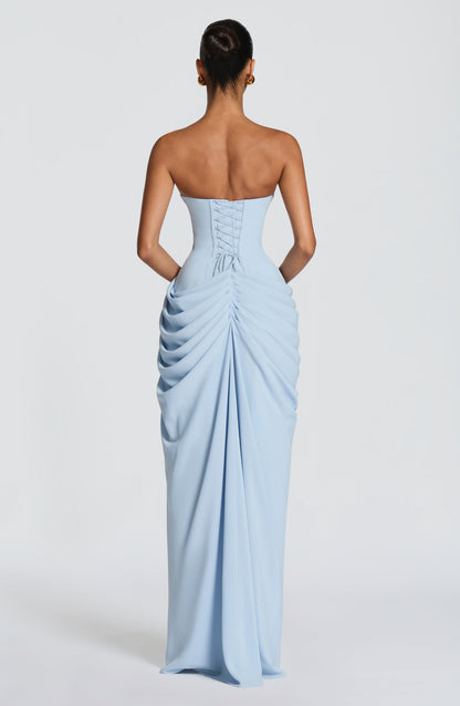 Lola - Corseted Strapless Maxi Dress