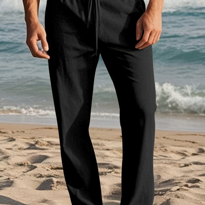 Salvatore - Men's Linen Drawstring Trousers