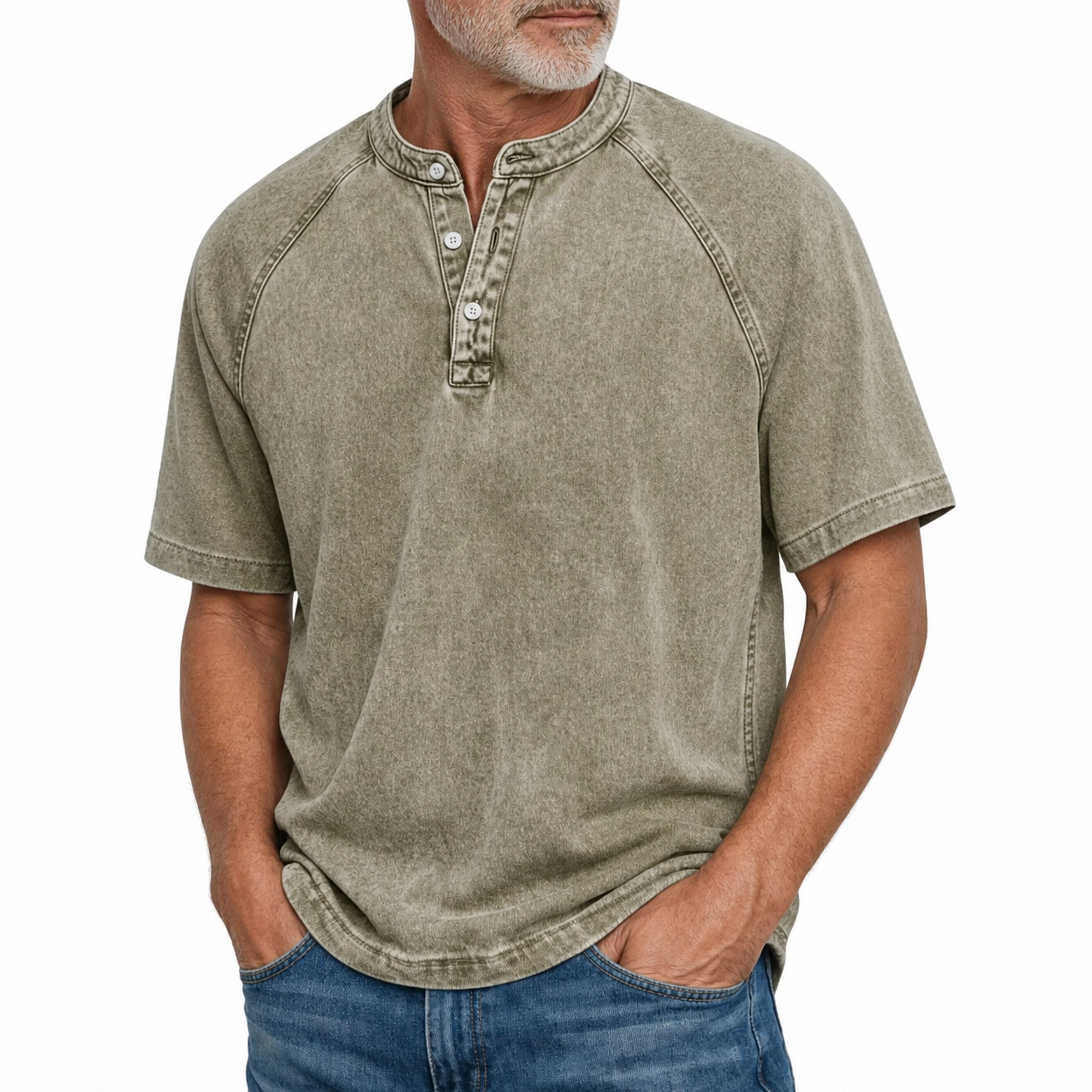 Jonas - Vintage-Washed Cotton-Blend Polo