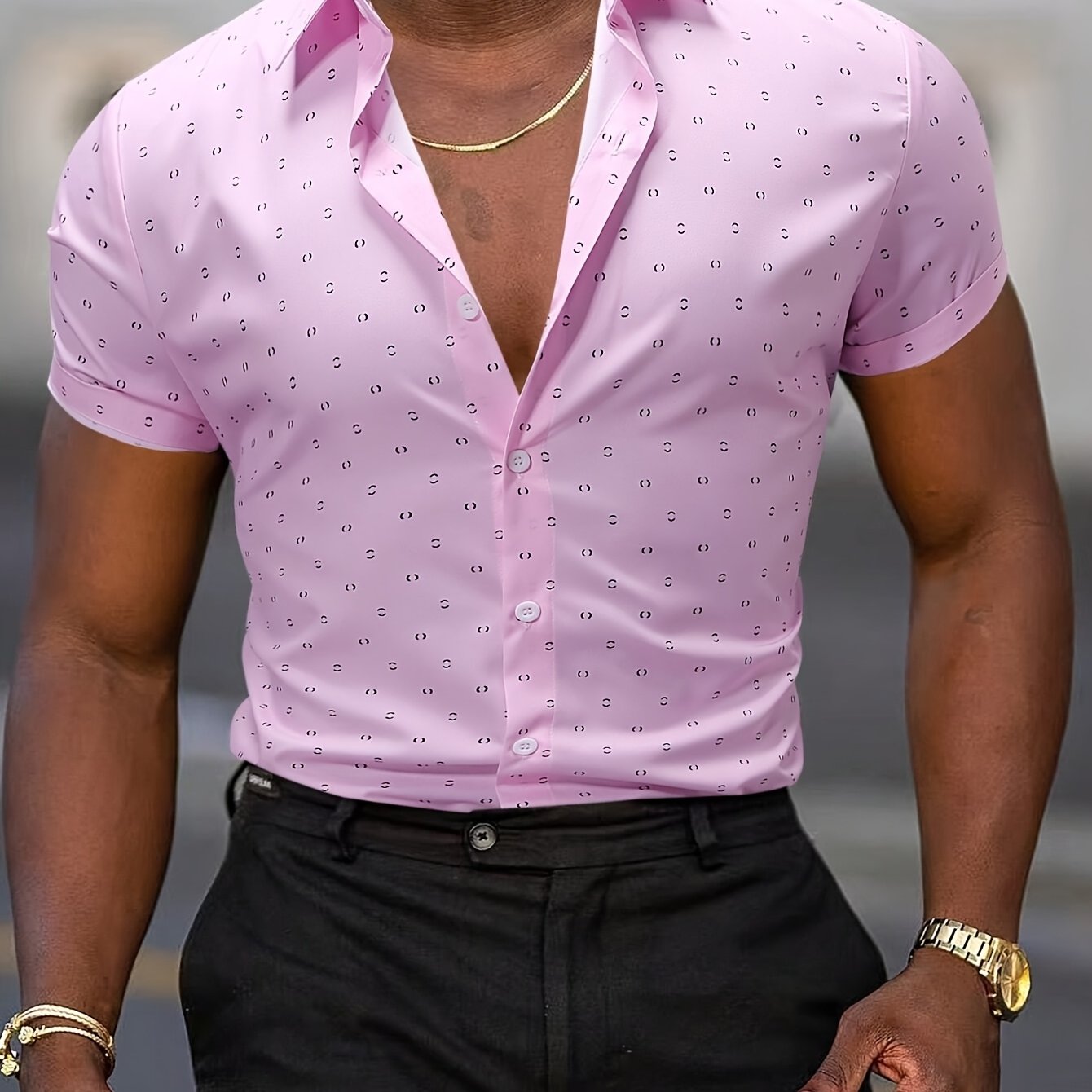 Ike - Printed Short-Sleeve Shirt