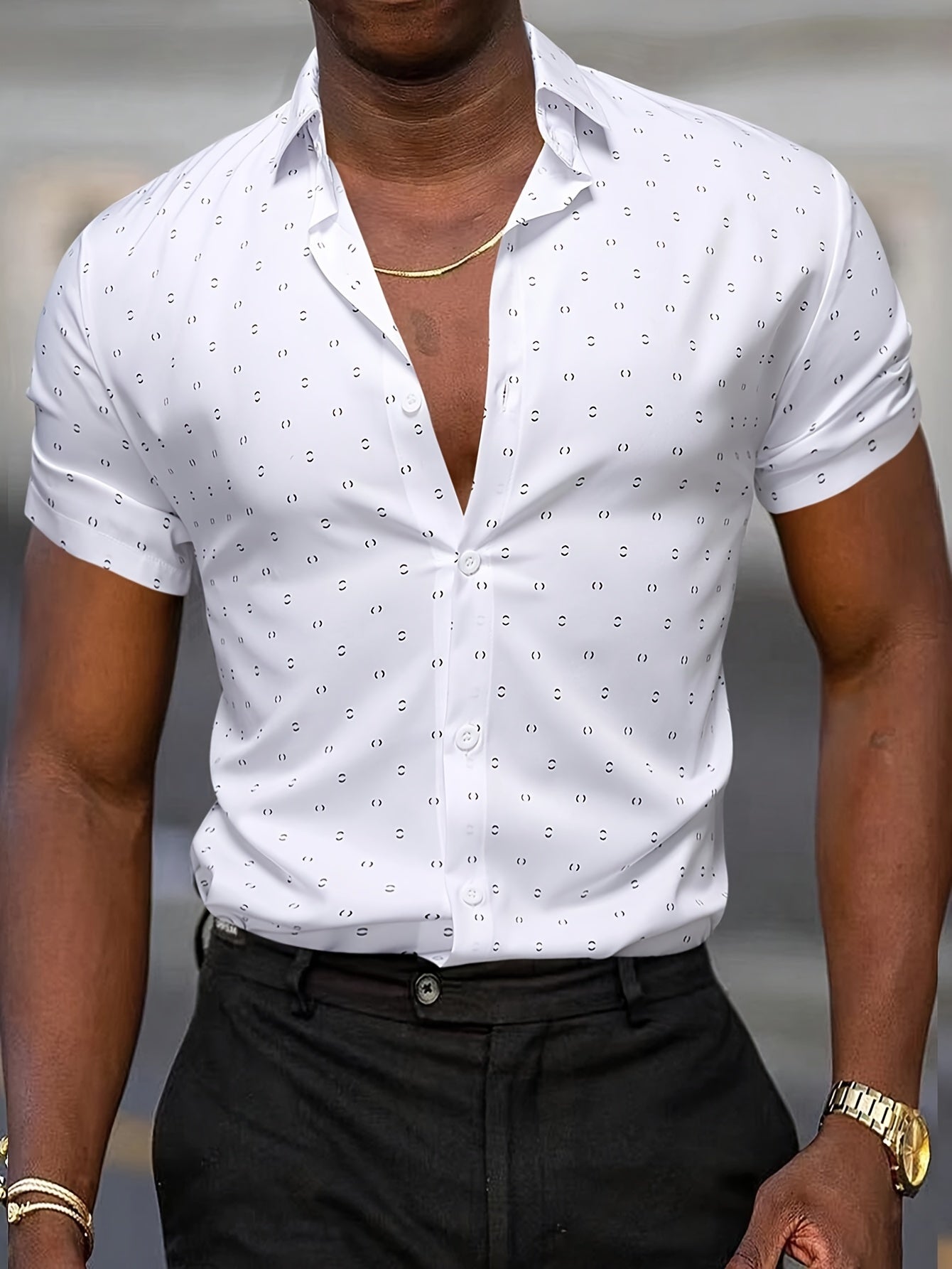 Ike - Printed Short-Sleeve Shirt