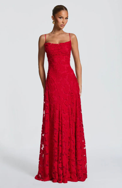 Sofia - Strappy Lace Maxi Dress