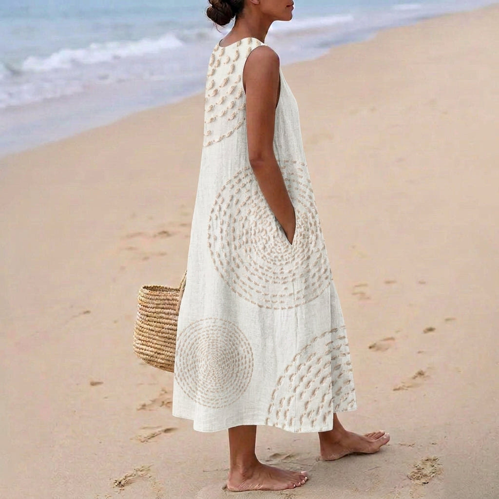 Krista - Embossed Maxi Sundress