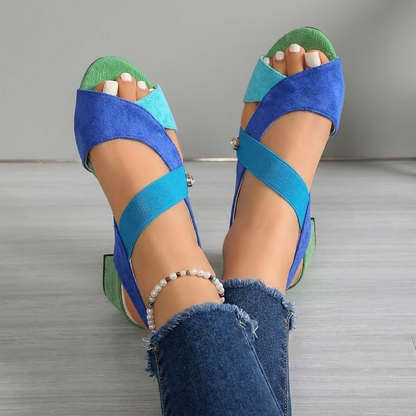 Lynne - Cushioned Heeled Sandals