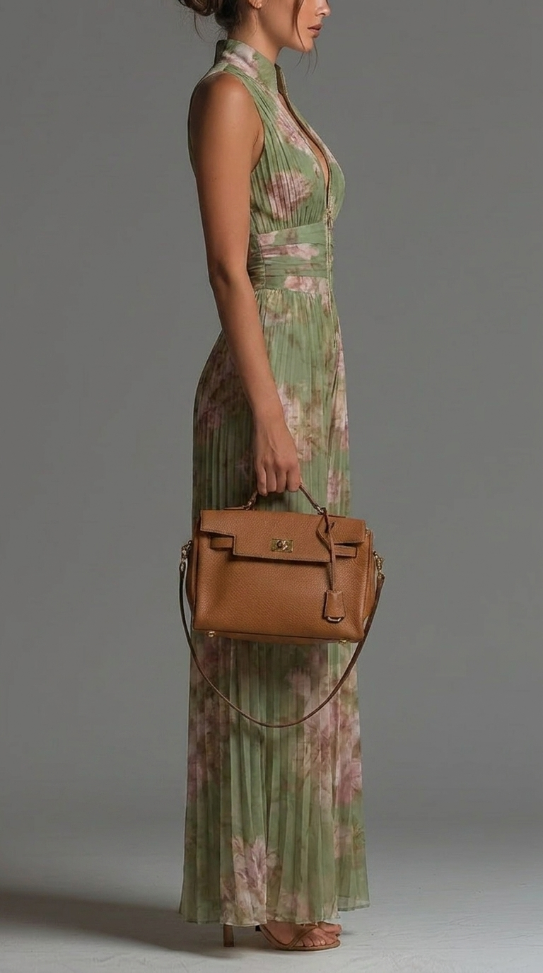 Rochelle - Floral Pleated Wide-Leg Jumpsuit