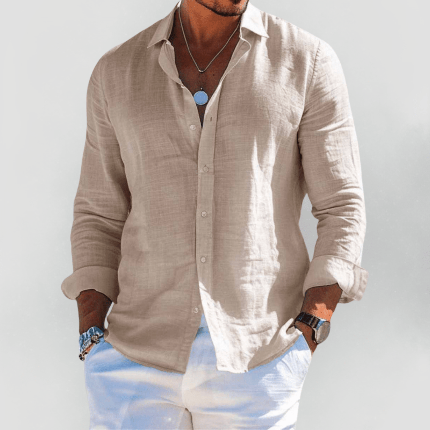 Varello - Open-Collar Summer Shirt