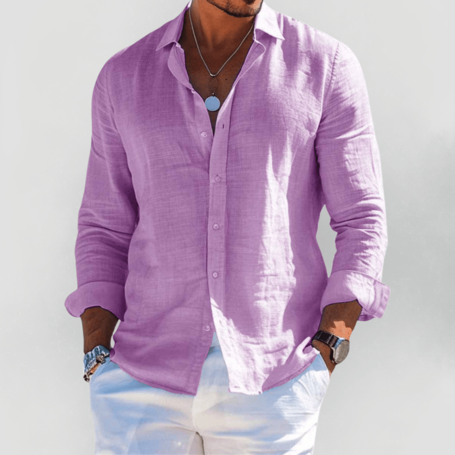 Varello - Open-Collar Summer Shirt