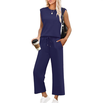 Heidi - Cropped Wide-Leg Lounge Set