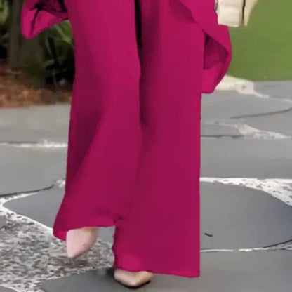Marian - Asymmetric Chiffon Set