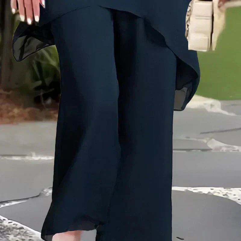 Marian - Asymmetric Chiffon Set