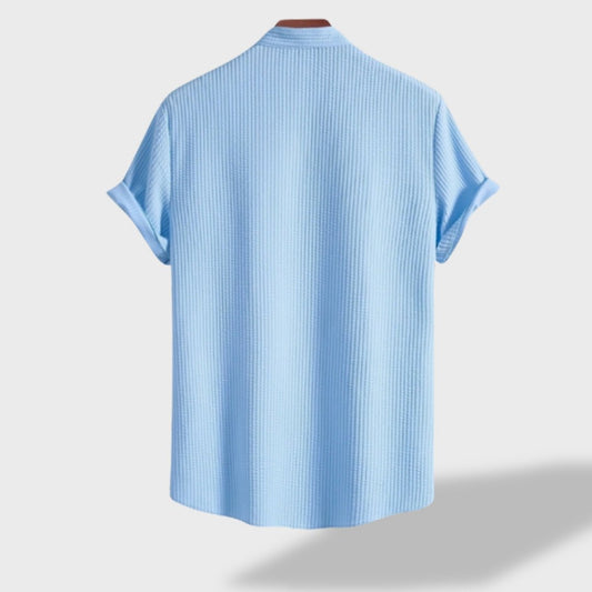 Solin - Mandarin-Collar Linen Shirt