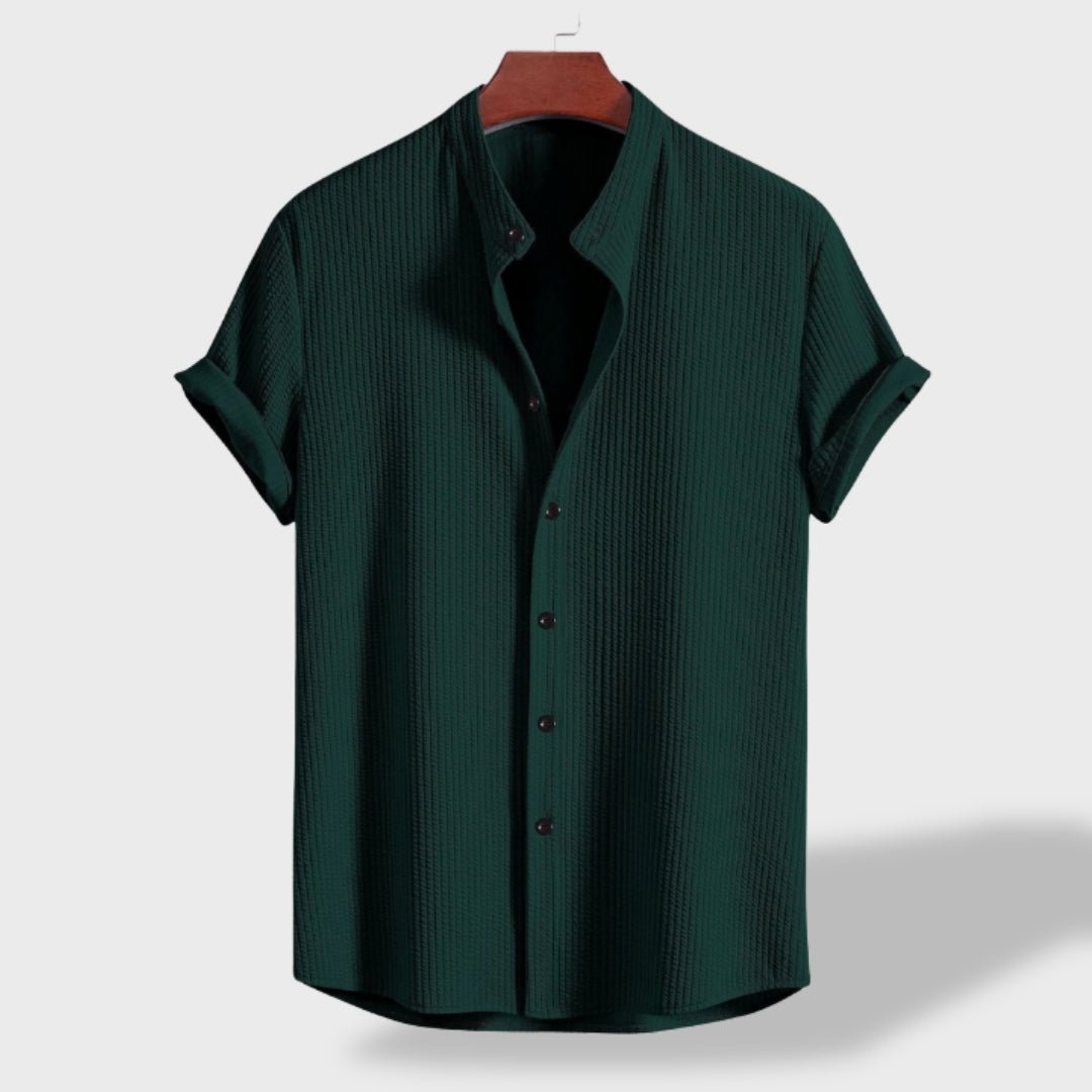 Solin - Mandarin-Collar Linen Shirt
