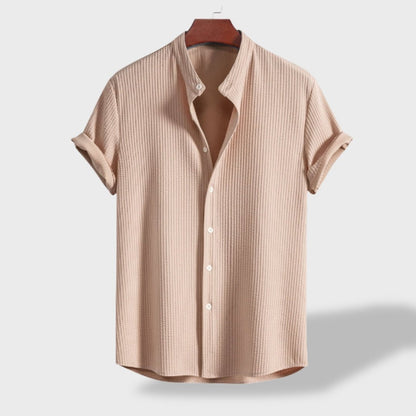 Solin - Mandarin-Collar Linen Shirt
