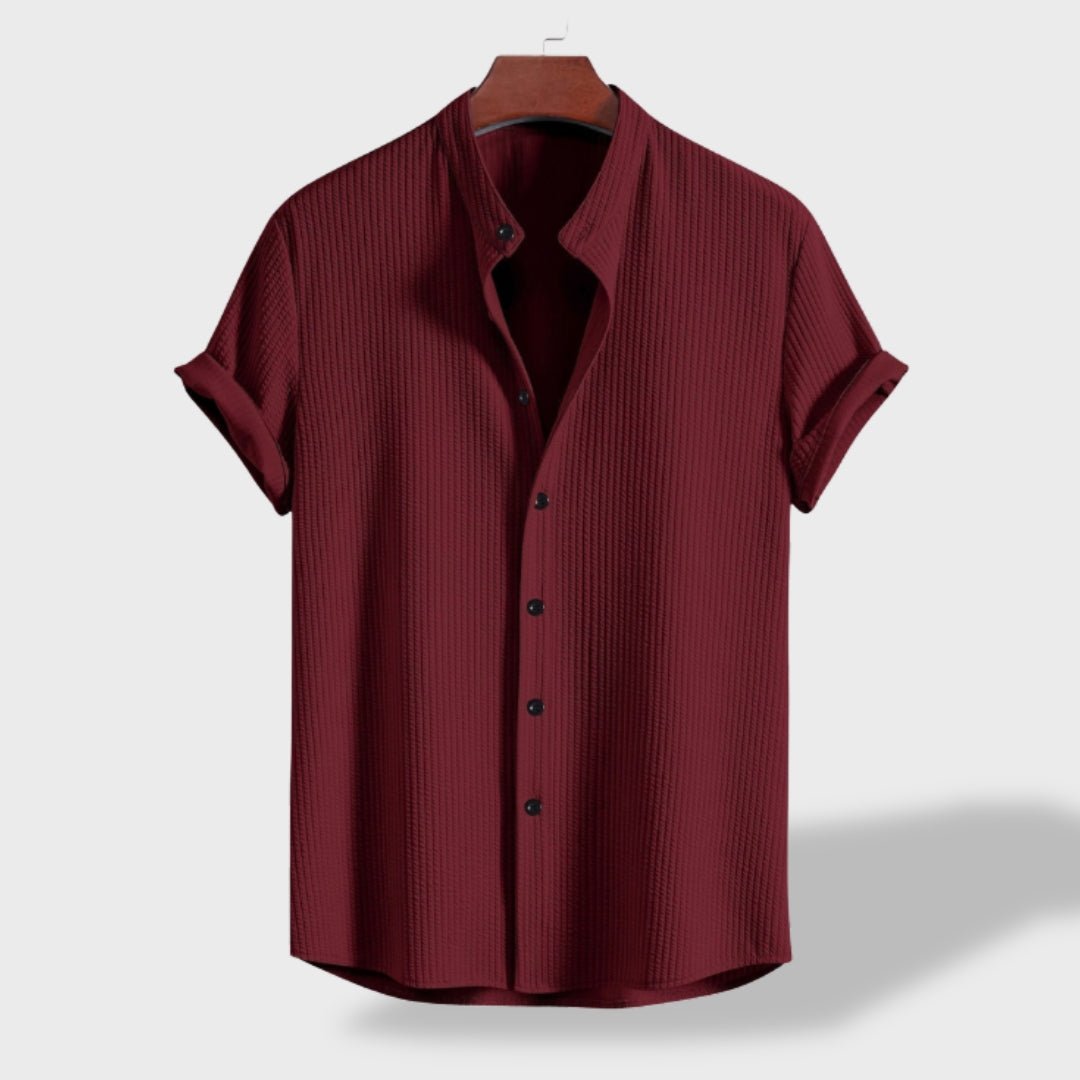 Solin - Mandarin-Collar Linen Shirt