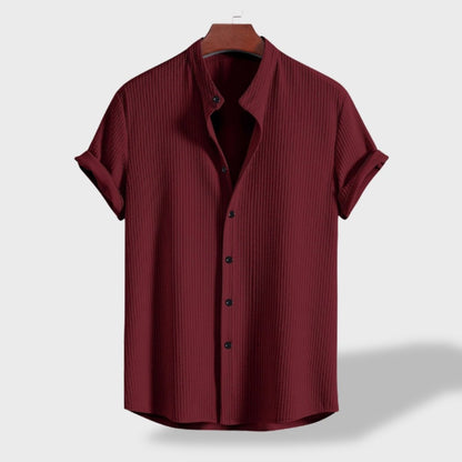 Solin - Mandarin-Collar Linen Shirt