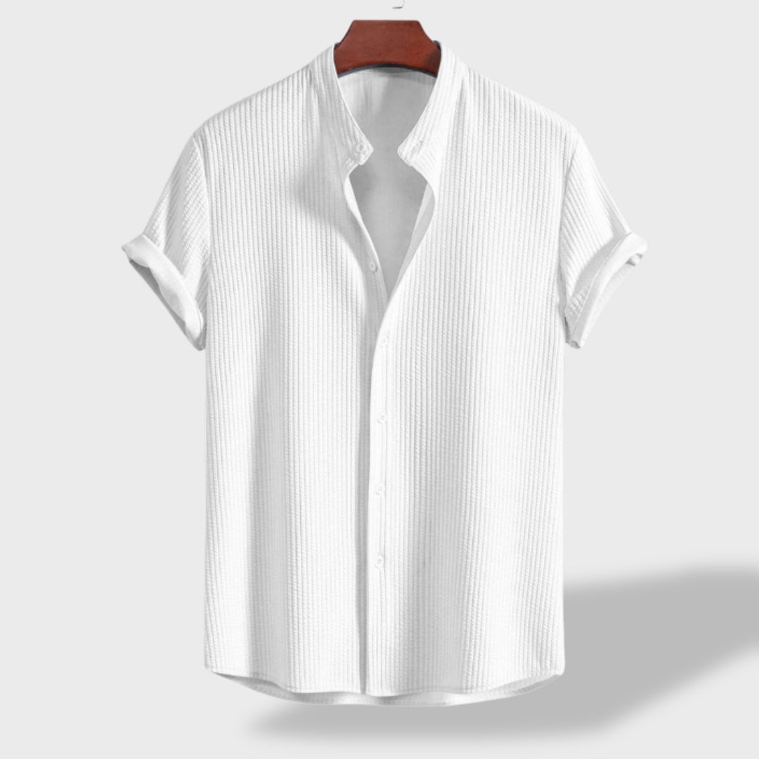 Solin - Mandarin-Collar Linen Shirt
