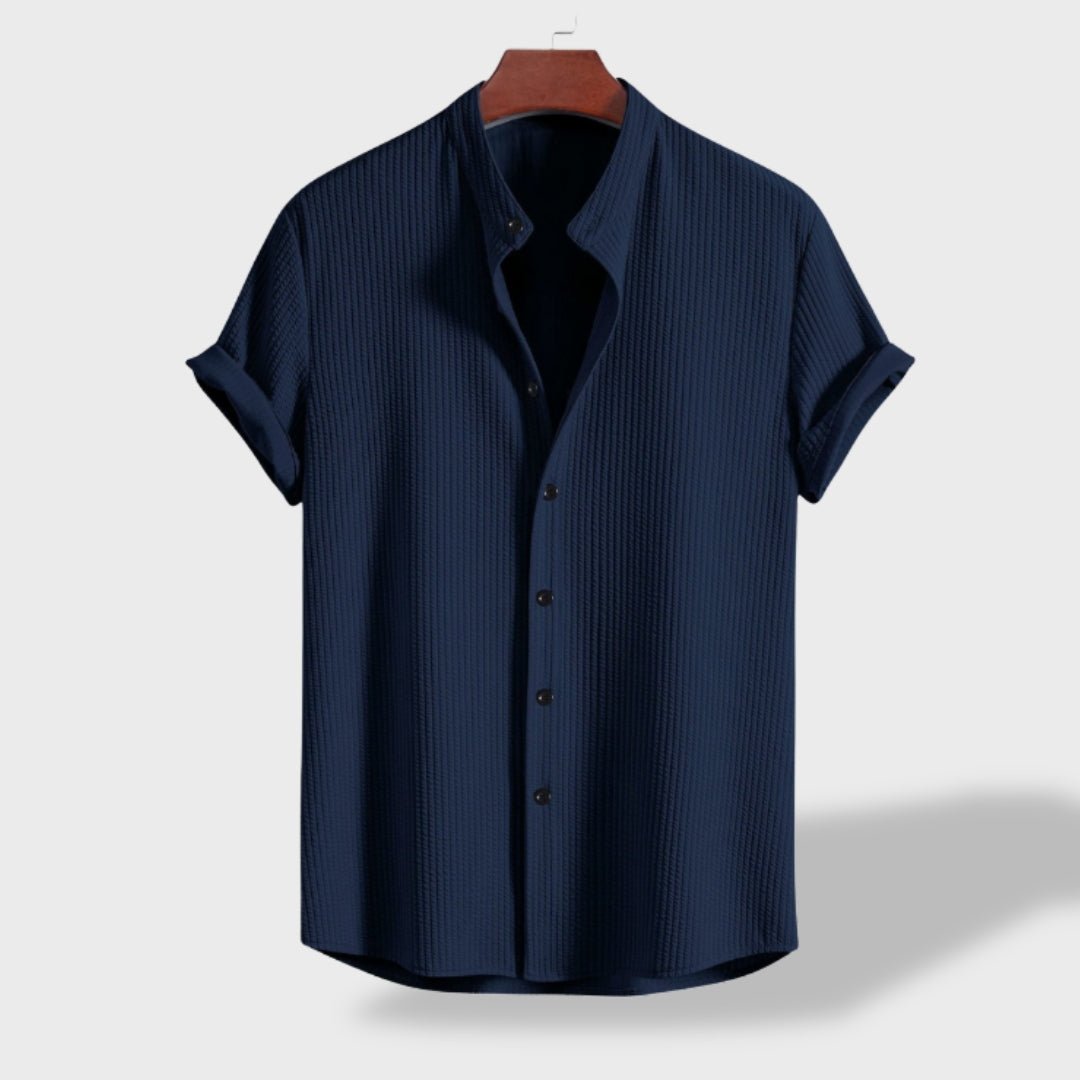 Solin - Mandarin-Collar Linen Shirt