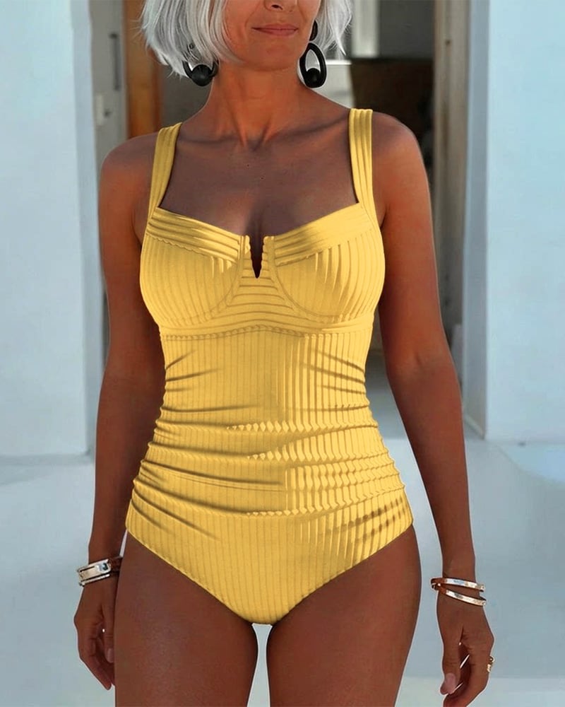 Elowen - Square-Neck One-Piece Swimsuit